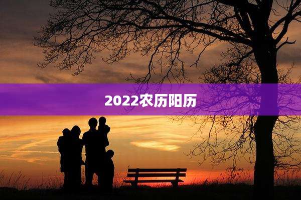 2022农历阳历