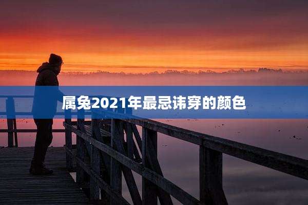 属兔2021年最忌讳穿的颜色