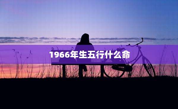 1966年生五行什么命