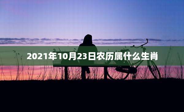2021年10月23日农历属什么生肖