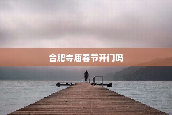 合肥寺庙春节开门吗