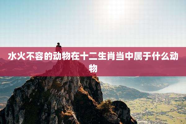 水火不容的动物在十二生肖当中属于什么动物