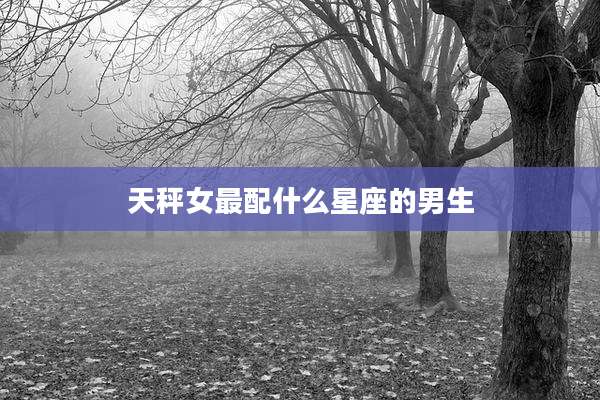 天秤女最配什么星座的男生