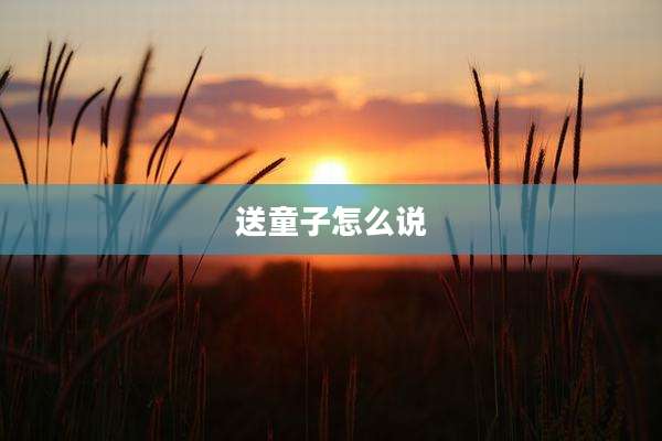 送童子怎么说