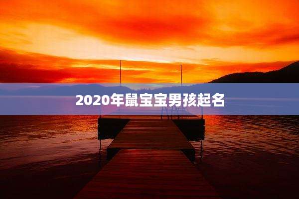 2020年鼠宝宝男孩起名