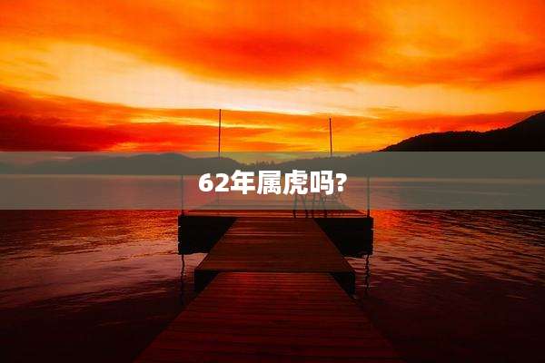 62年属虎吗?