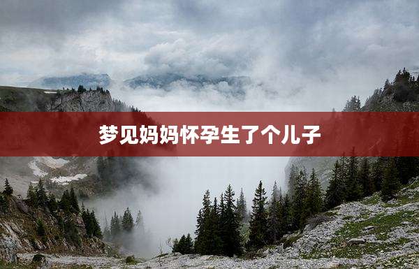 梦见妈妈怀孕生了个儿子