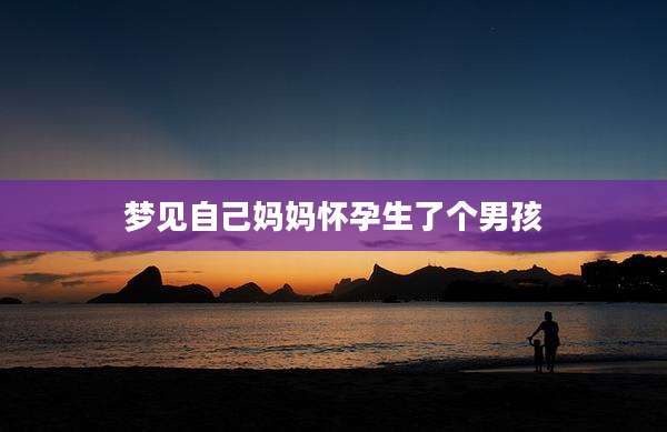 梦见自己妈妈怀孕生了个男孩