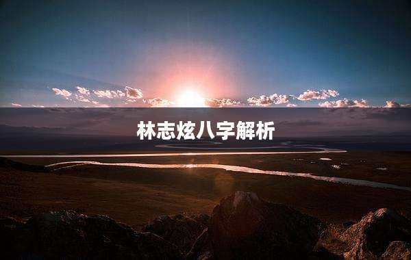 林志炫八字解析