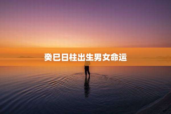 癸巳日柱出生男女命运