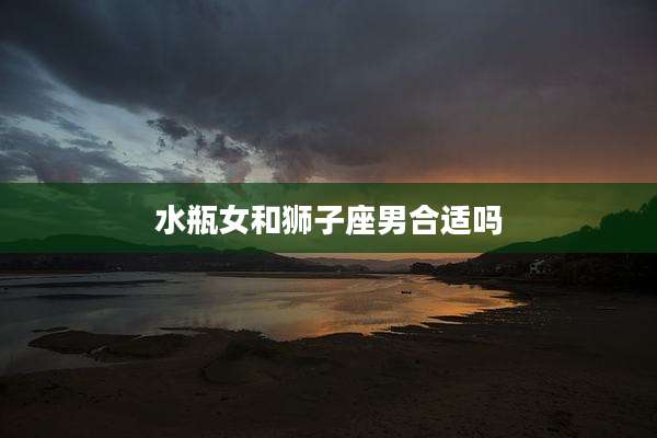 水瓶女和狮子座男合适吗