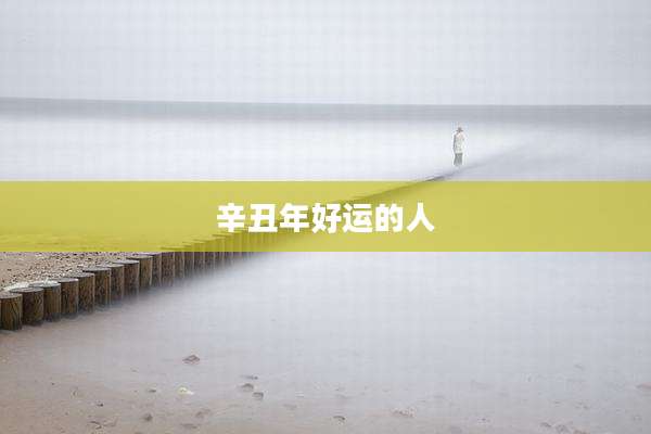 辛丑年好运的人