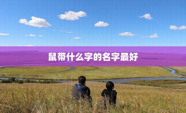 鼠带什么字的名字最好