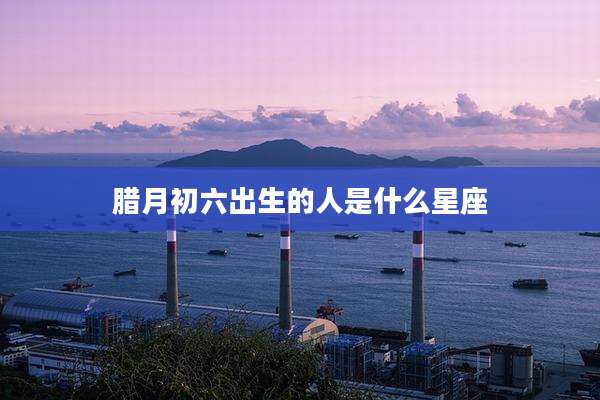 腊月初六出生的人是什么星座