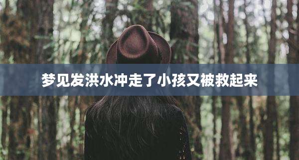 梦见发洪水冲走了小孩又被救起来