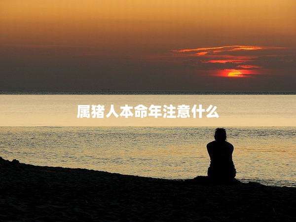 属猪人本命年注意什么