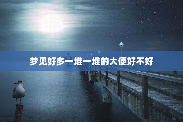 梦见好多一堆一堆的大便好不好
