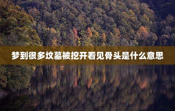 梦到很多坟墓被挖开看见骨头是什么意思