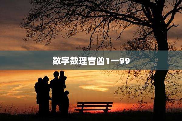 数字数理吉凶1一99