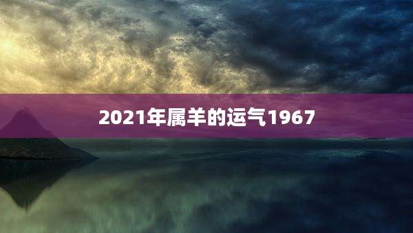 2021年属羊的运气1967