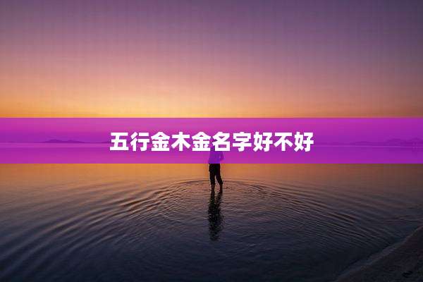 五行金木金名字好不好