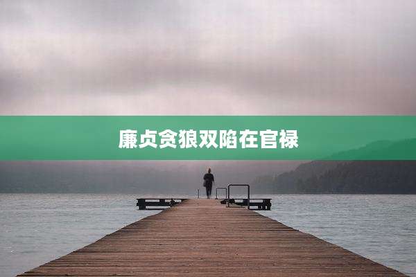 廉贞贪狼双陷在官禄