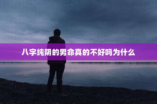 八字纯阴的男命真的不好吗为什么
