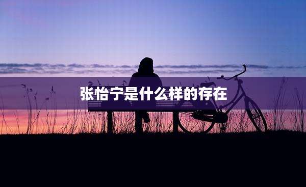 张怡宁是什么样的存在
