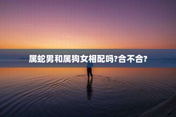 属蛇男和属狗女相配吗?合不合?