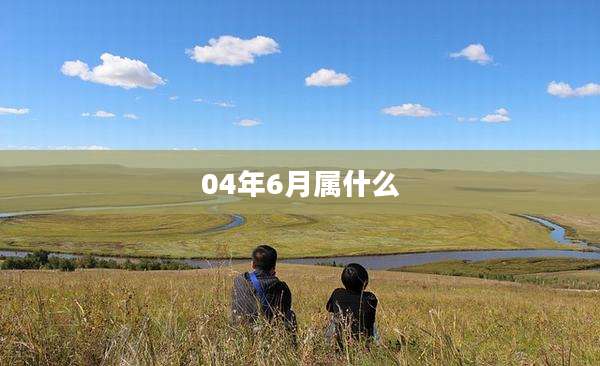 04年6月属什么