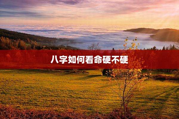 八字如何看命硬不硬
