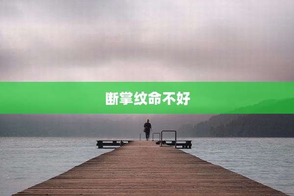 断掌纹命不好