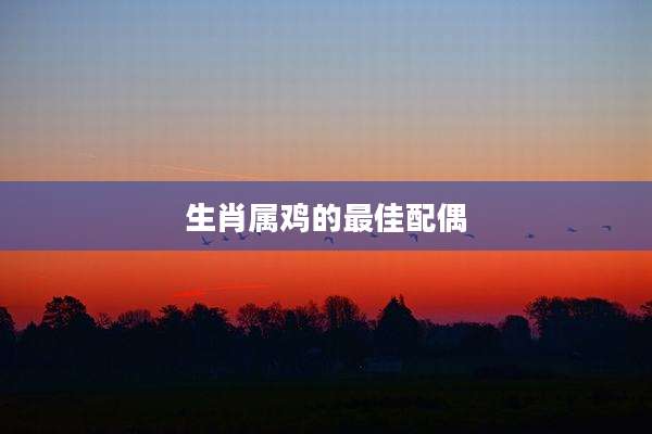 生肖属鸡的最佳配偶