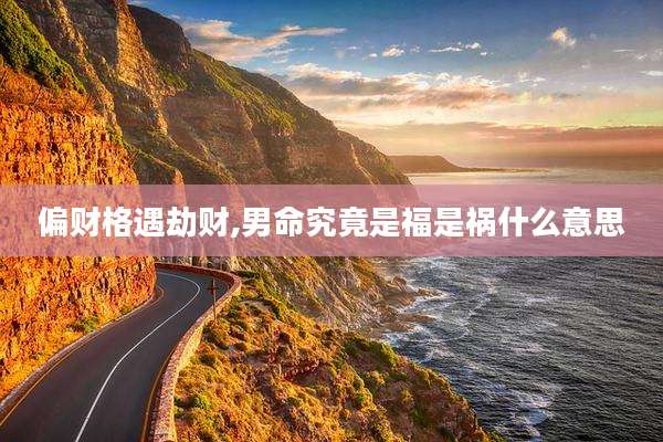 偏财格遇劫财,男命究竟是福是祸什么意思