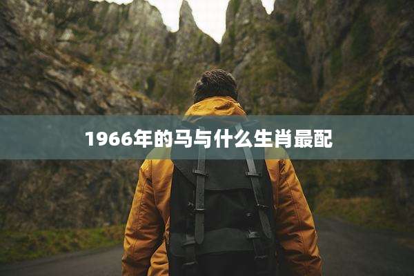 1966年的马与什么生肖最配