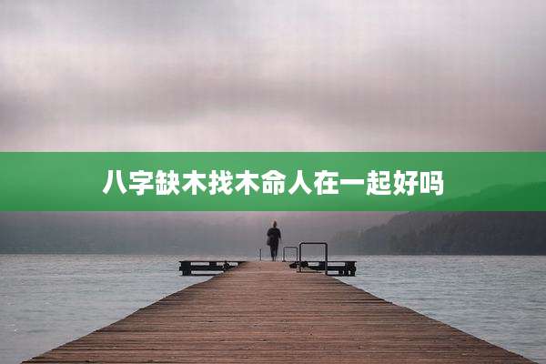 八字缺木找木命人在一起好吗