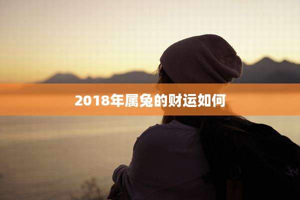 2018年属兔的财运如何