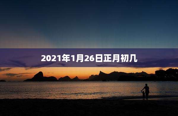 2021年1月26日正月初几
