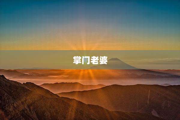 掌门老婆