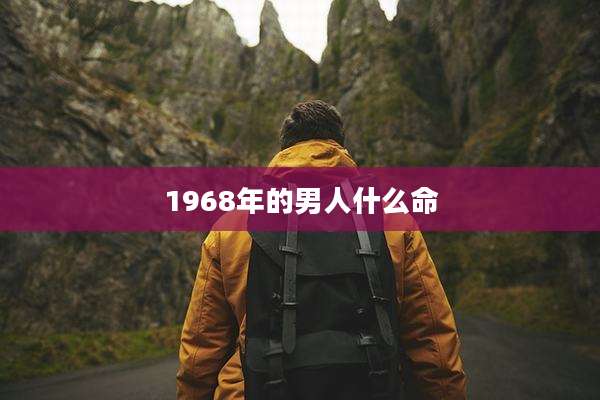 1968年的男人什么命