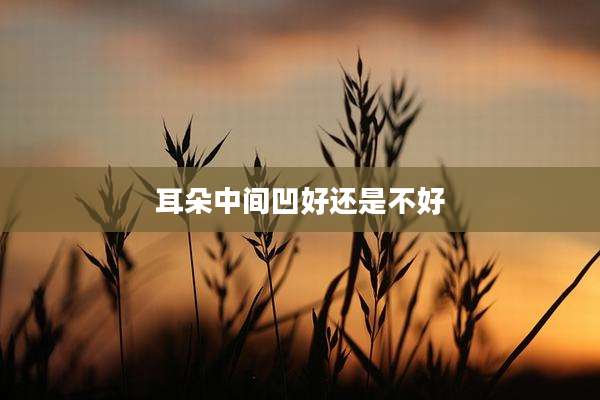 耳朵中间凹好还是不好