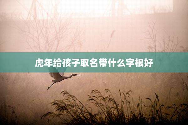 虎年给孩子取名带什么字根好