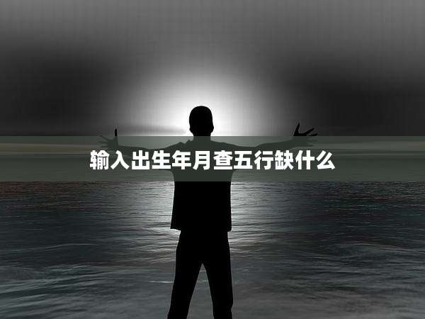 输入出生年月查五行缺什么