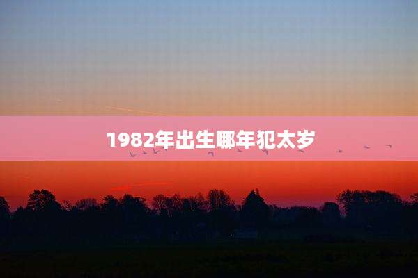 1982年出生哪年犯太岁