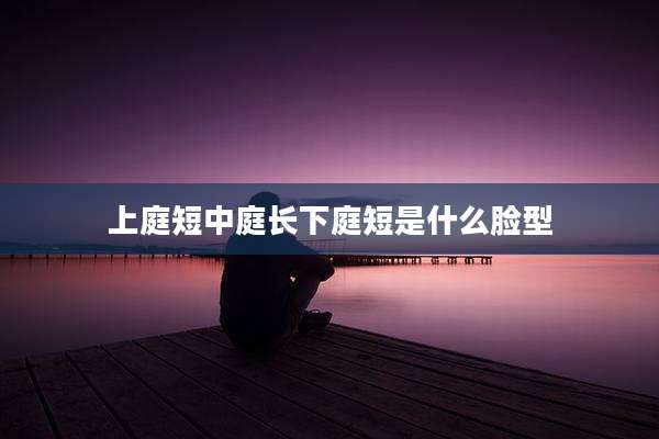 上庭短中庭长下庭短是什么脸型