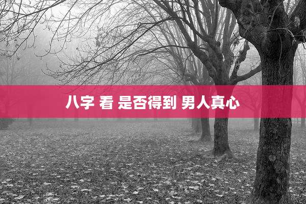 八字 看 是否得到 男人真心