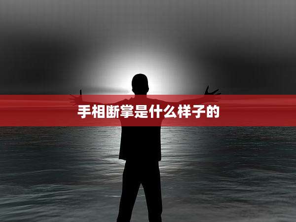 手相断掌是什么样子的