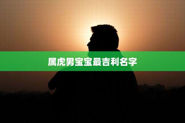 属虎男宝宝最吉利名字