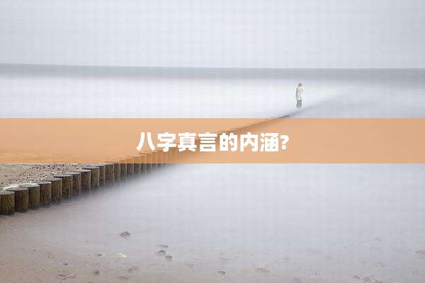 八字真言的内涵?