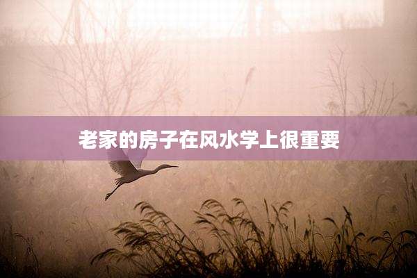 老家的房子在风水学上很重要